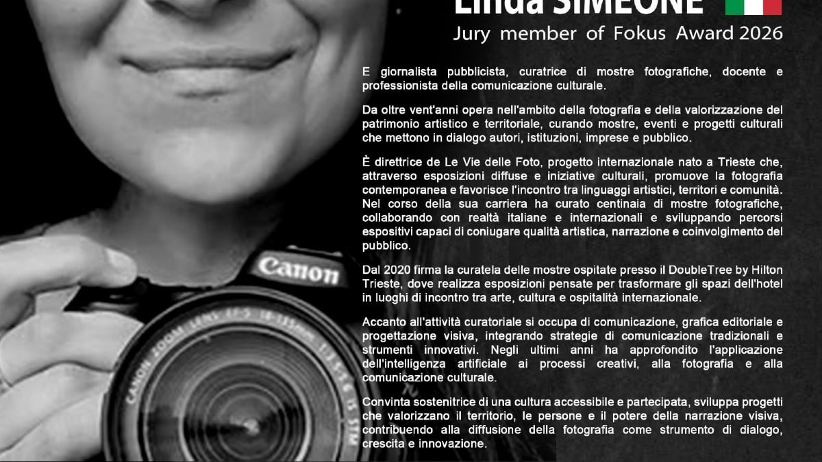 Fotografia, dal Friuli Venezia Giulia una voce in giuria al FOKUS Award 2026 - 