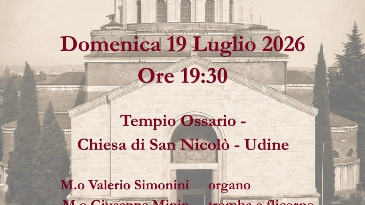 Musica al Tempio Ossario, domenica a Udine un viaggio sonoro tra organo, tromba e flicorno - 