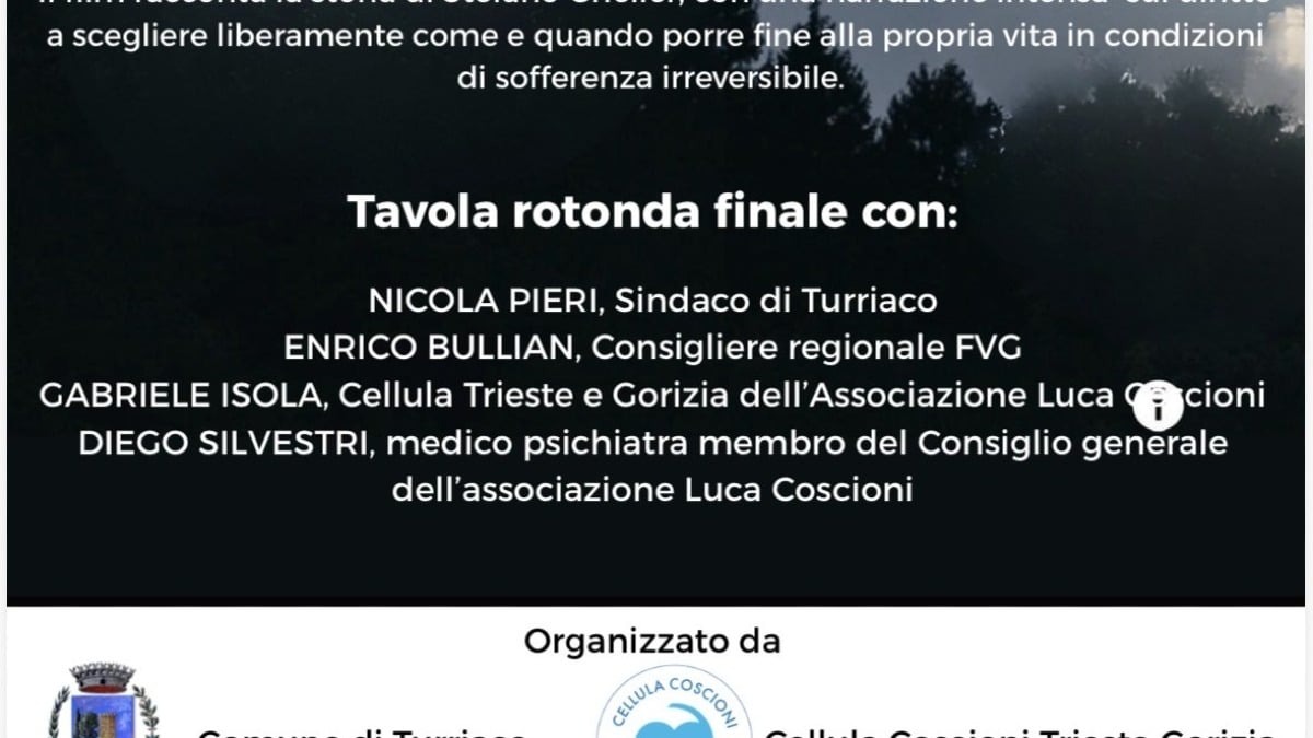 Fine vita, in Friuli tre serate con il documentario su Stefano Gheller: prima tappa a Turriaco - 