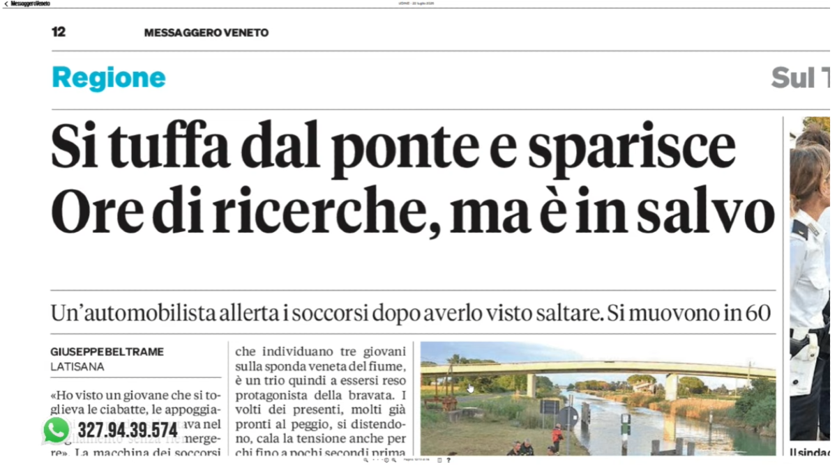 La Rassegna stampa di Nordest24, puntata di mercoledì 22 luglio 2026 | VIDEO