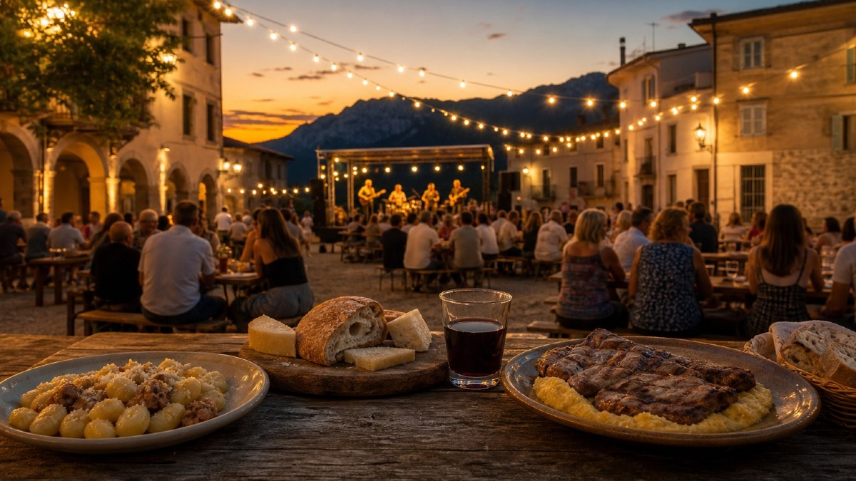 Weekend 24, 25 e 26 luglio in Veneto: sagre, feste e concerti con orari, parcheggi e cosa si mangia - Sagra estiva in Veneto con piatti tipici e concerto in piazza