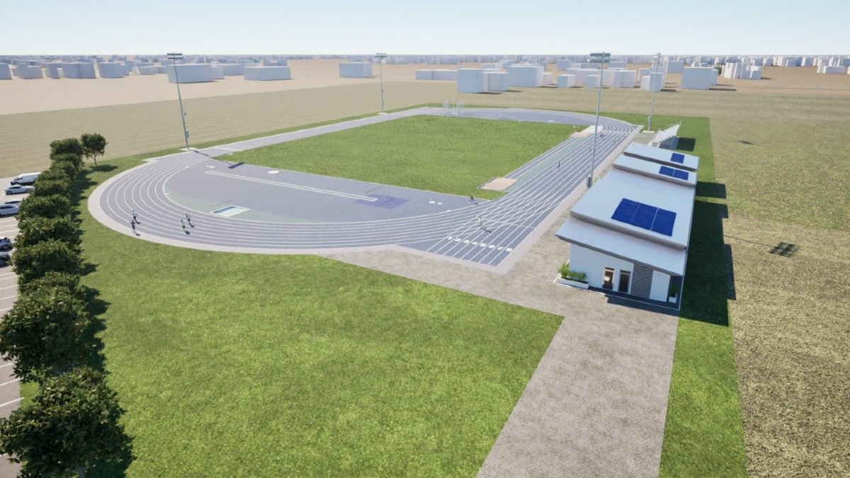 Albignasego, diffuso il rendering della nuova pista di atletica comunale - 