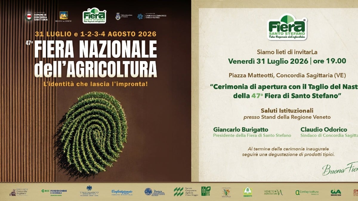 Concordia Sagittaria, la Fiera dell’Agricoltura parte dal centro: venerdì sera l’apertura in piazza Matteotti - 