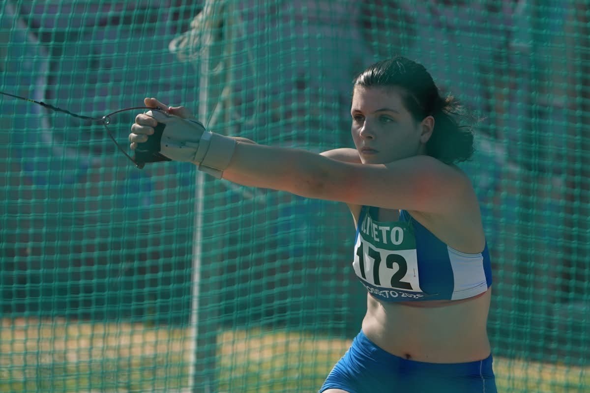 Malignani Libertas Udine, Marta Corazza campionessa italiana Under 18 nel martello