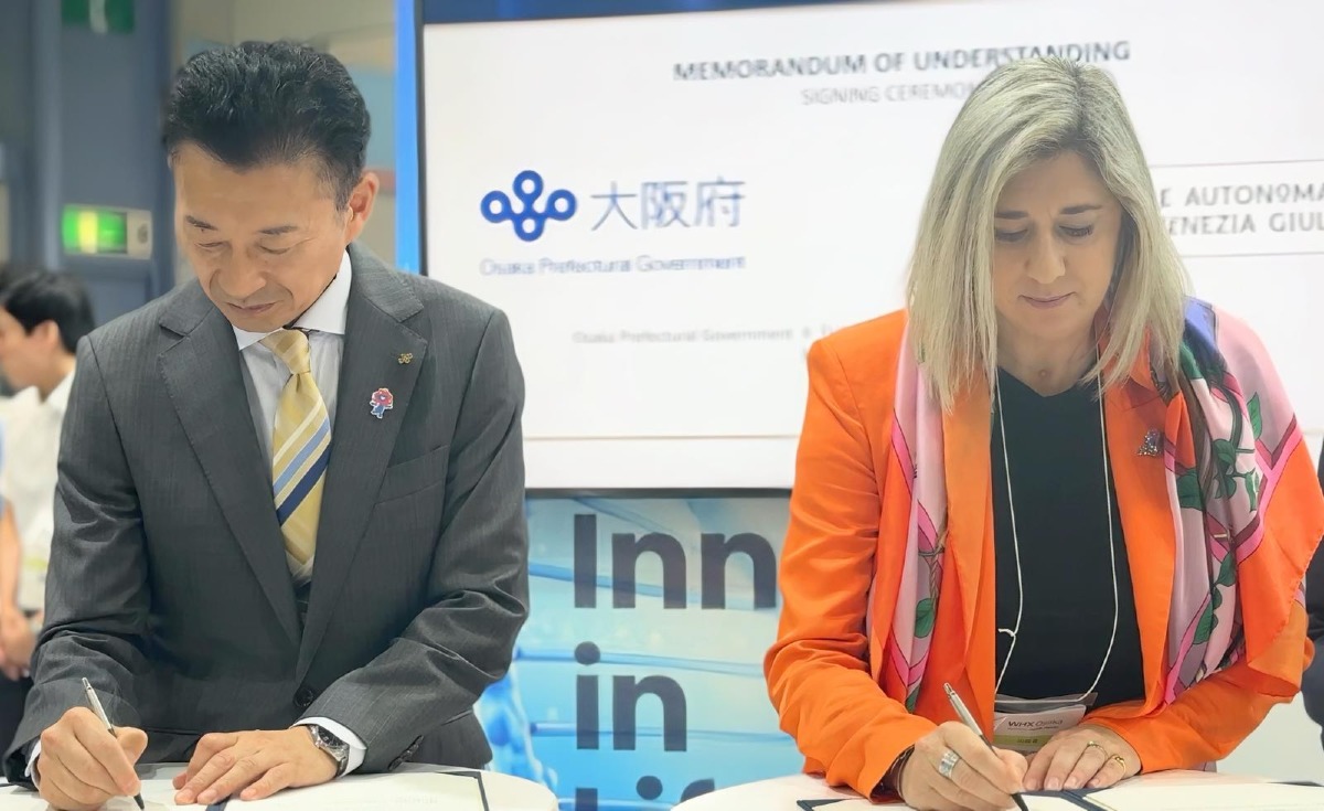 Friuli Venezia Giulia, accordo triennale con Osaka su ricerca, sanità e investimenti