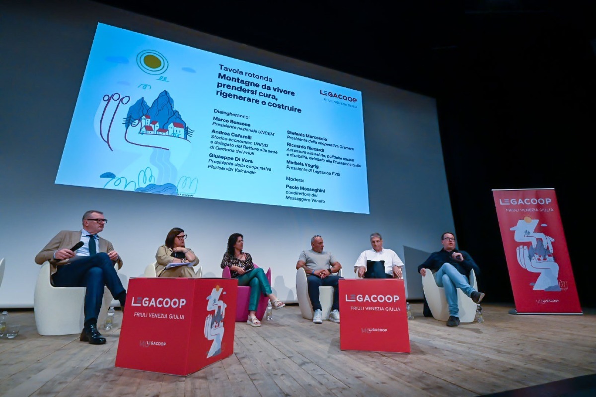 Legacoop Fvg: quasi 20 mila occupati e 2 miliardi di produzione, focus sulla montagna