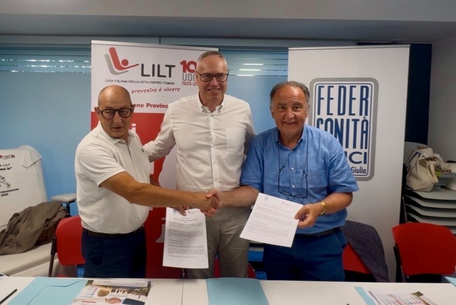 Screening e prevenzione tumori in Fvg, intesa triennale tra Federsanità e Lilt