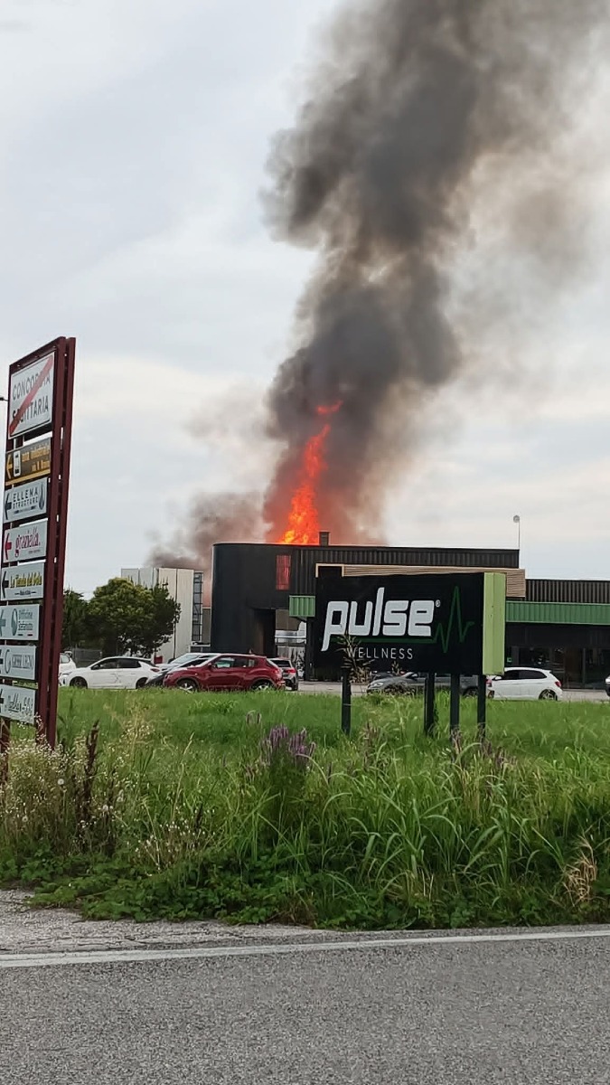 Incendio Concordia Sagittaria 
