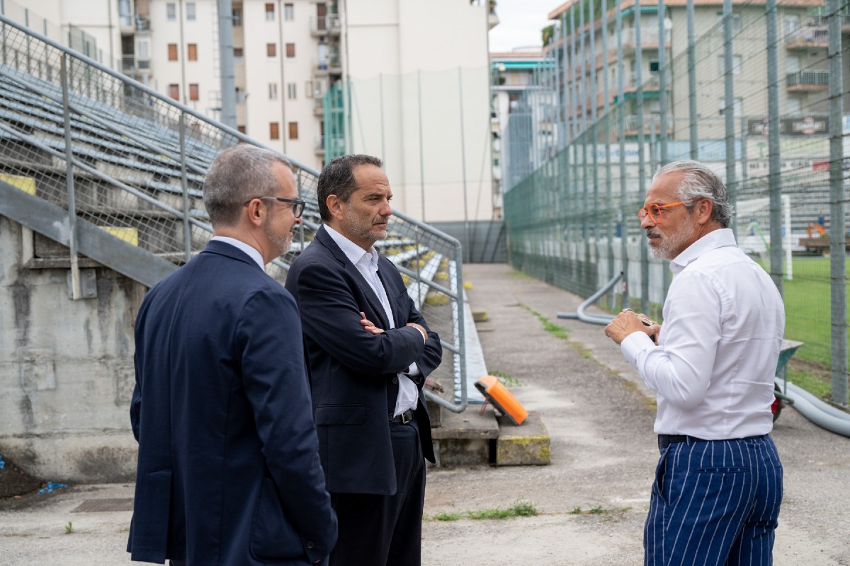 Treviso FBC, visita della Lega Pro al Tenni dopo la promozione in Serie C