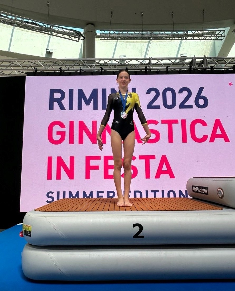 Polisportiva Casier, quattro podi ai Nazionali di Rimini per la ginnastica artistica