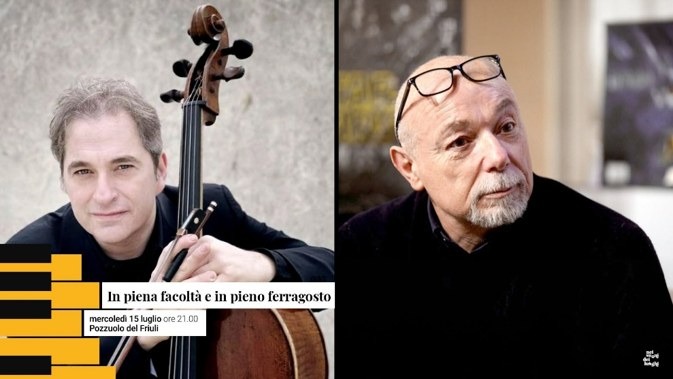 Pozzuolo del Friuli, Paolo Nori ed Enrico Bronzi in piazza con “In piena facoltà e in