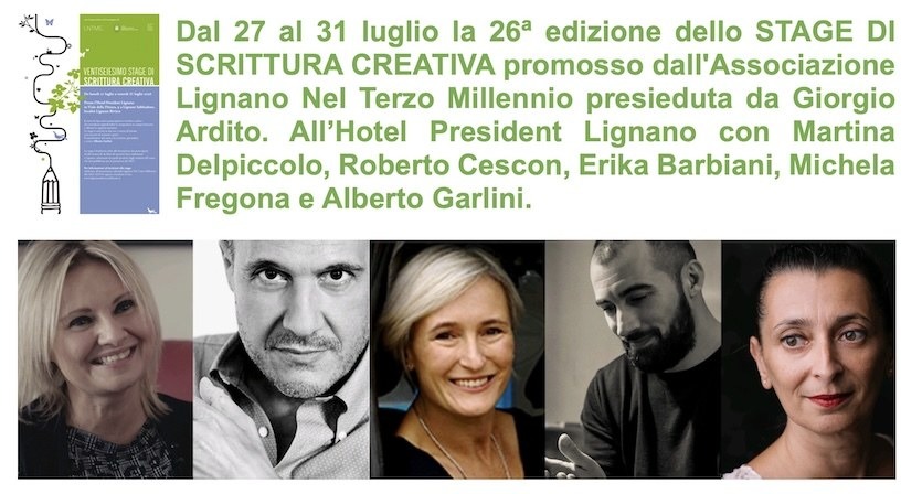 Lignano, torna lo Stage di scrittura creativa: lezioni dal 27 al 31 luglio all’Hotel
