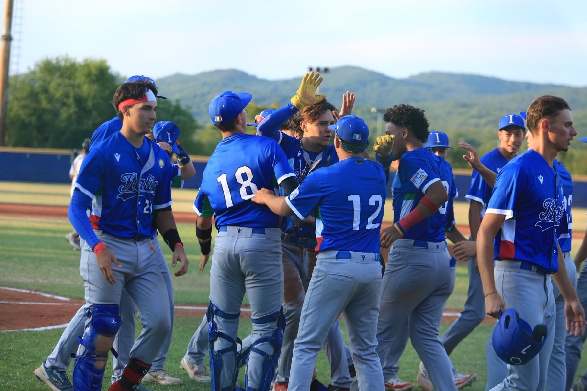 Europei Under 18 di baseball, Italia subito avanti a Prosecco: Israele ko 11-0