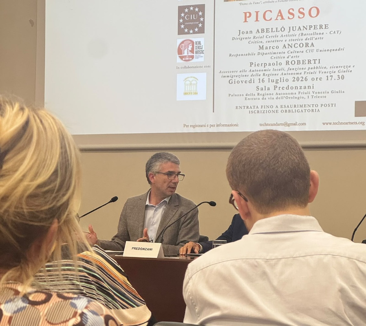 Trieste, sala piena per la serata su Picasso: ingresso libero con iscrizione obbligatoria