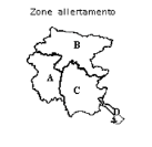 Le zone allertamento