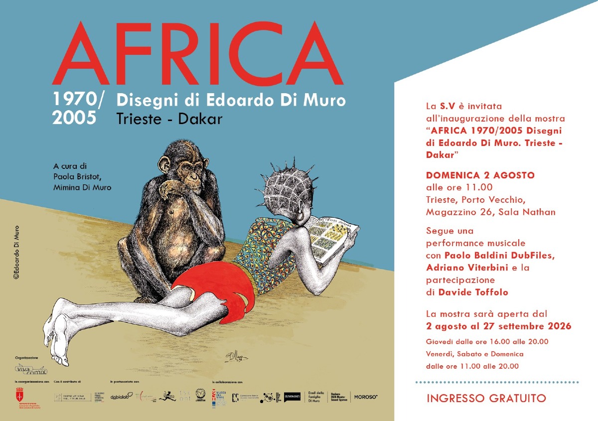 Trieste, al Magazzino 26 oltre 100 disegni di Edoardo Di Muro nella mostra “Africa