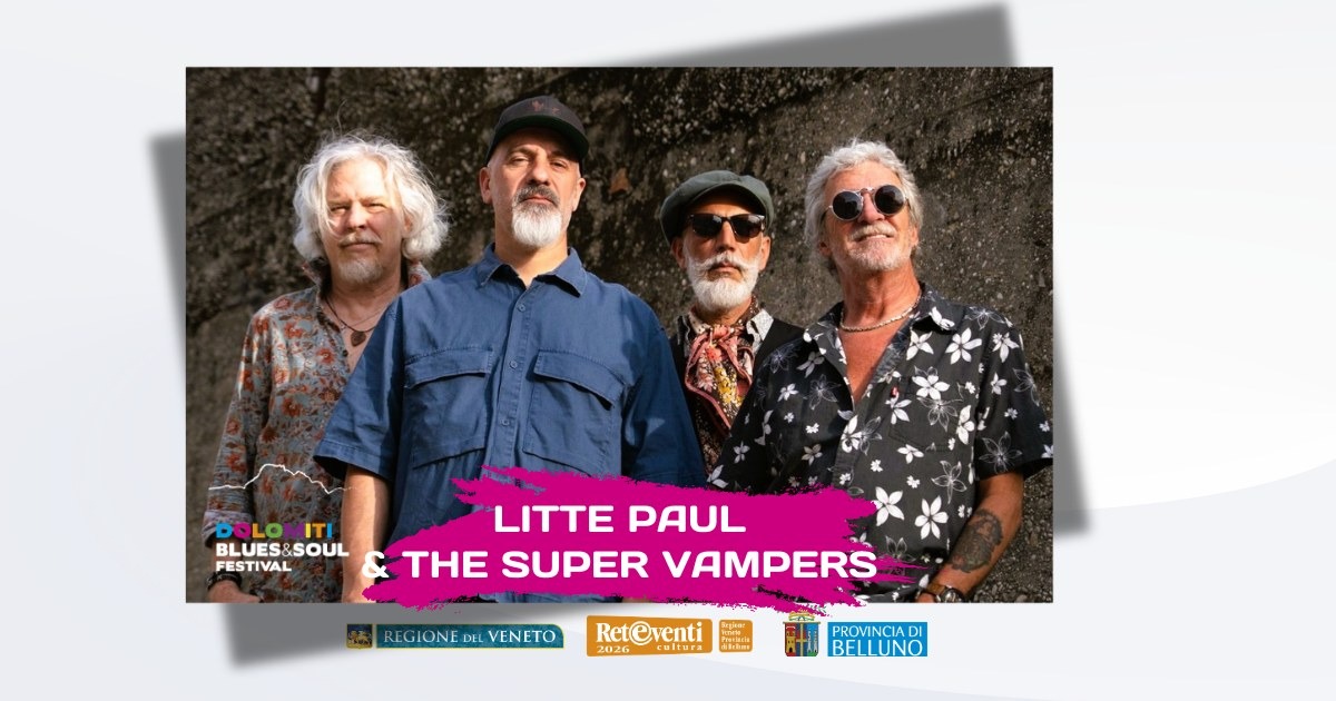 Dolomiti Blues&Soul Festival 2026, tre concerti dal 31 luglio al 2 agosto in Cadore