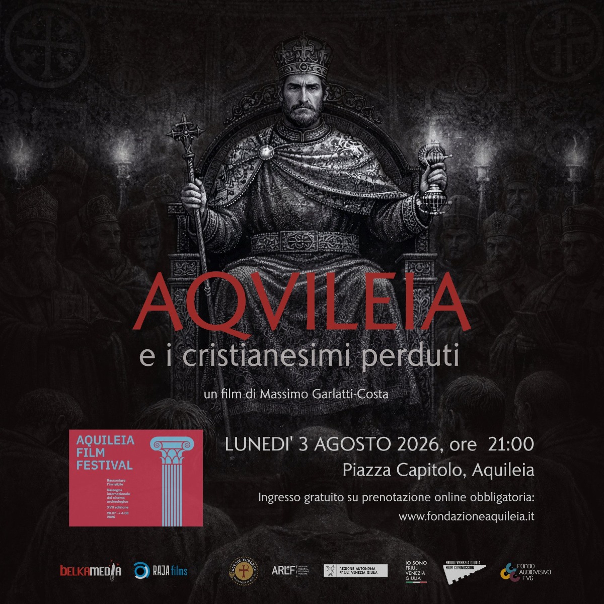 Aquileia Film Festival 2026, il 3 agosto arriva il docufilm sui cristianesimi perduti