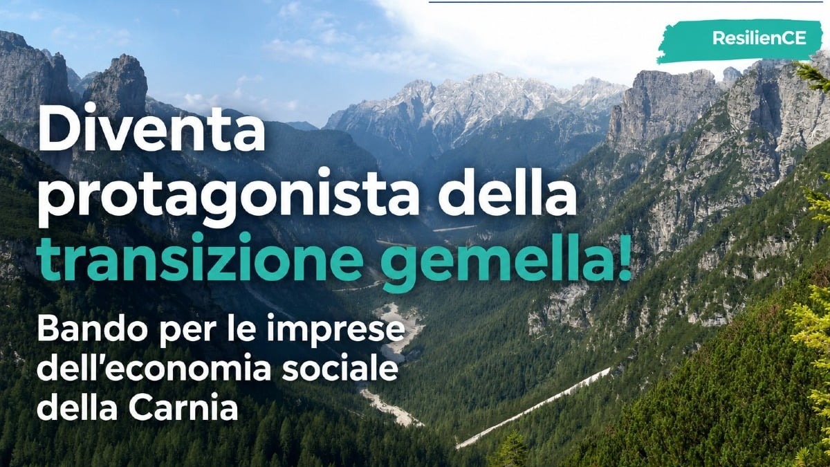 Carnia, occasione per il terzo settore: cinque posti nel percorso europeo ResilienCE - 