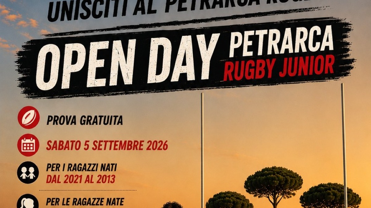 Petrarca Rugby Junior, open day a Padova il 5 settembre 2026 per bambini e ragazzi - 