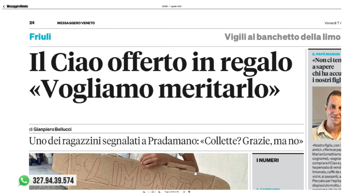 La Rassegna stampa di Nordest24, puntata di venerdì 7 agosto 2026 | VIDEO - 