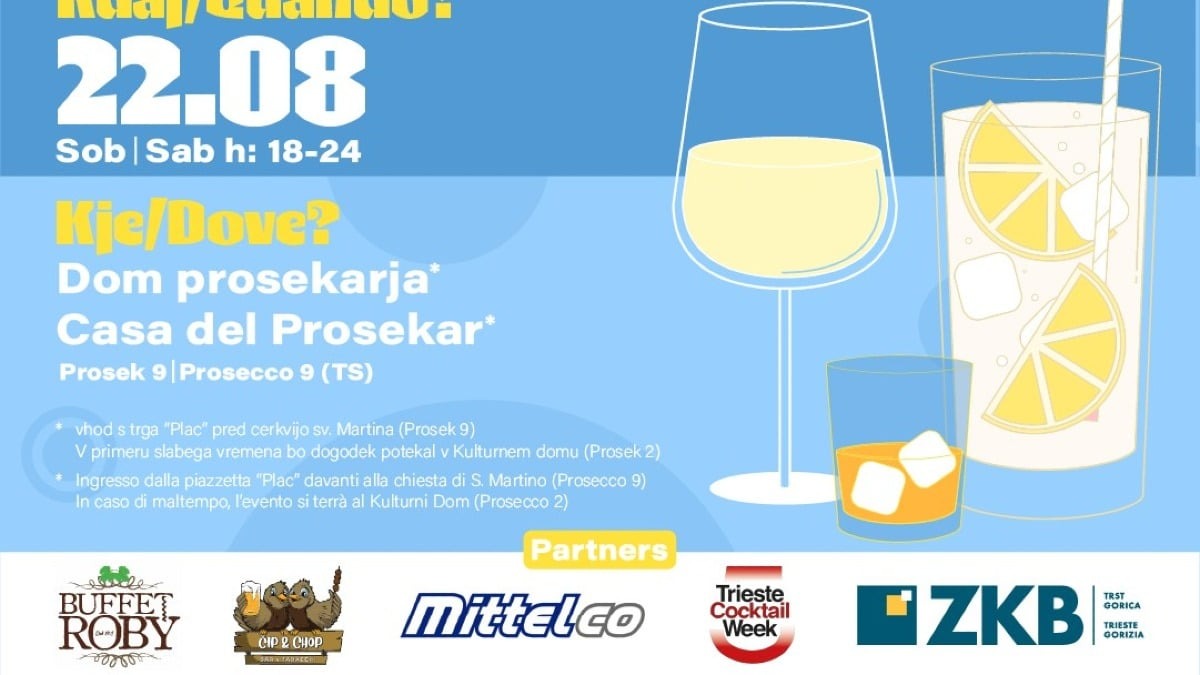 Sul Carso una notte tra calici e distillati: a Prosecco torna il festival del gusto del 22 agosto - 