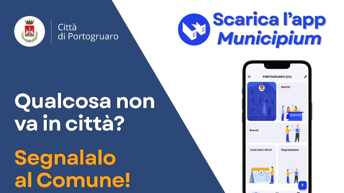 Buche e guasti, a Portogruaro le segnalazioni al Comune si fanno con Municipium - 