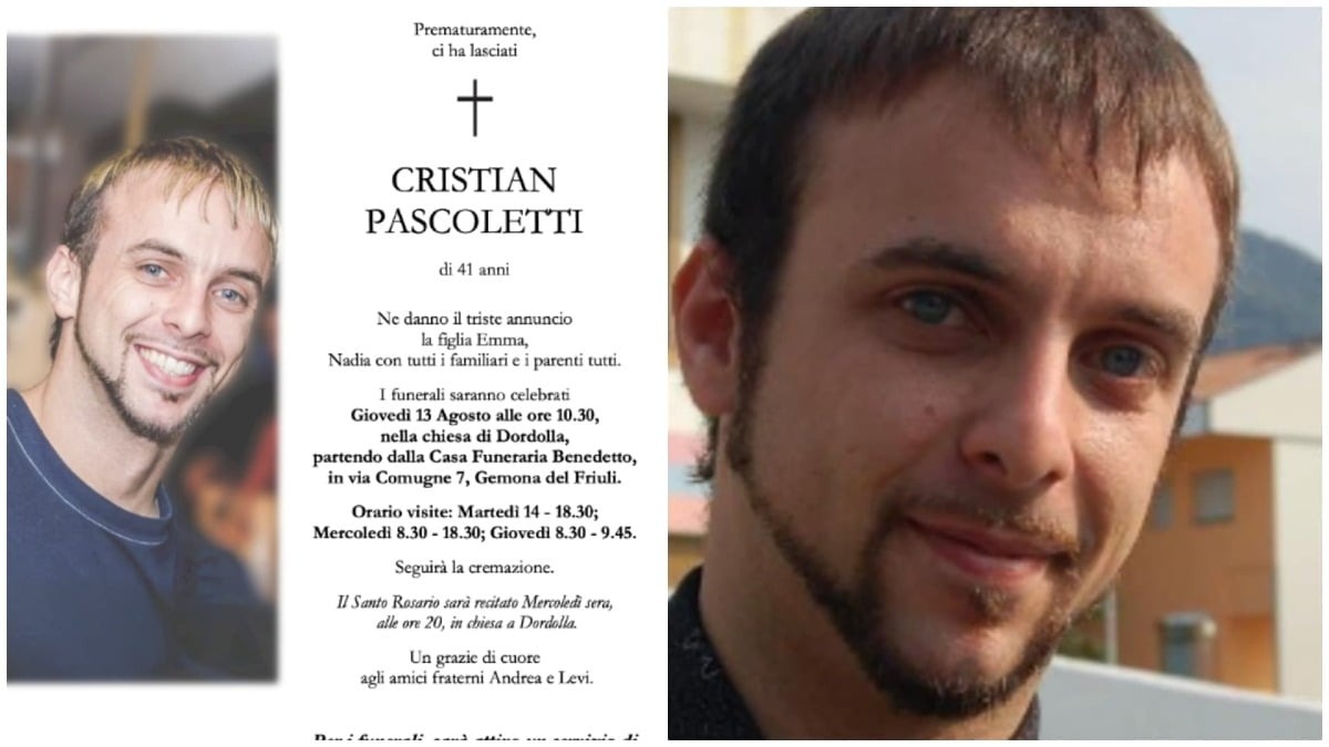 Dordolla si prepara all’addio a Cristian Pascoletti: chiesa e navetta per l’ultimo saluto - 