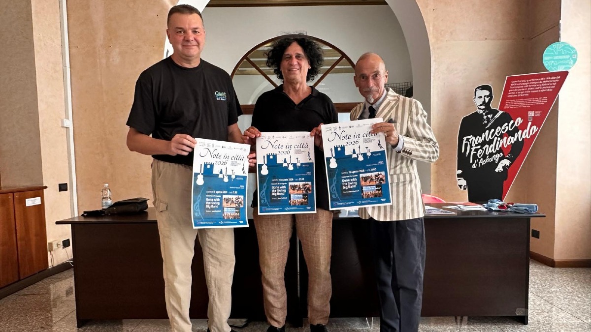 Gorizia, concerto di Ferragosto nel giardino di Palazzo De Grazia con la Gone with the Swing - 