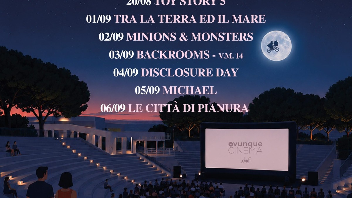 Lignano, cinema all’aperto all’Arena Alpe Adria dal 18 agosto al 6 settembre 2026 - 