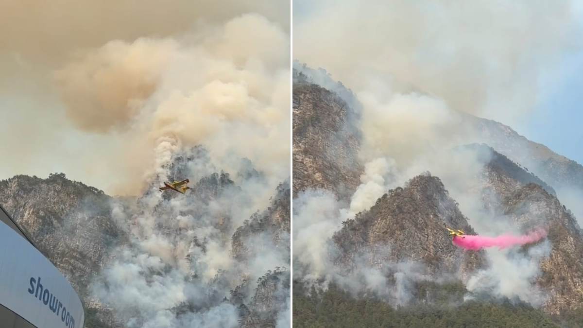 Amaro, il fumo dell’incendio sull’Amariana si spinge in Carnia: rinforzati i lanci dall’alto - 