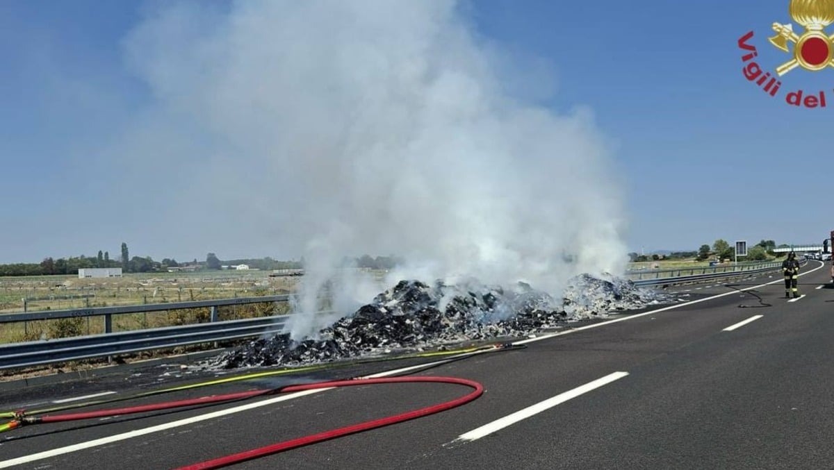Roghi sulla Valdastico, stop al traffico verso Rovigo: brucia il carico di un tir - 