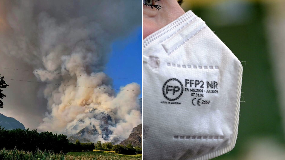 Fumo in Carnia, le raccomandazioni: "finestre chiuse e mascherine FFP2 o FFP3" - 