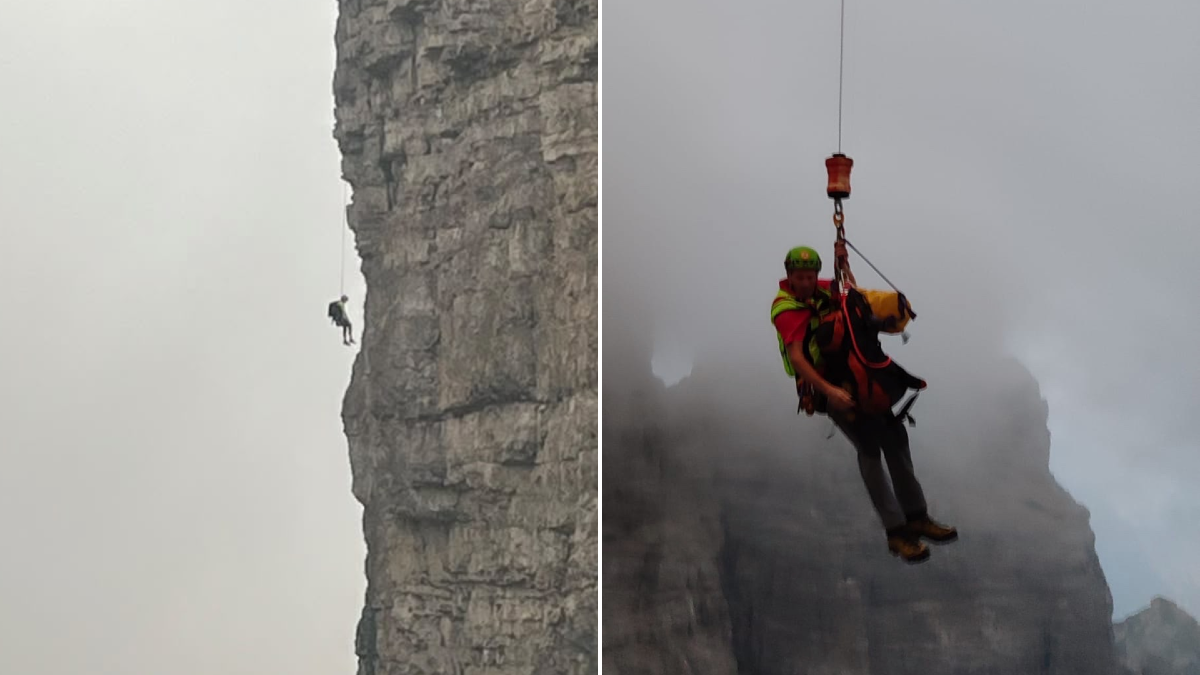 Notte di soccorso sul Val Montanaia: alpinista recuperato dopo ore appeso alla parete - 