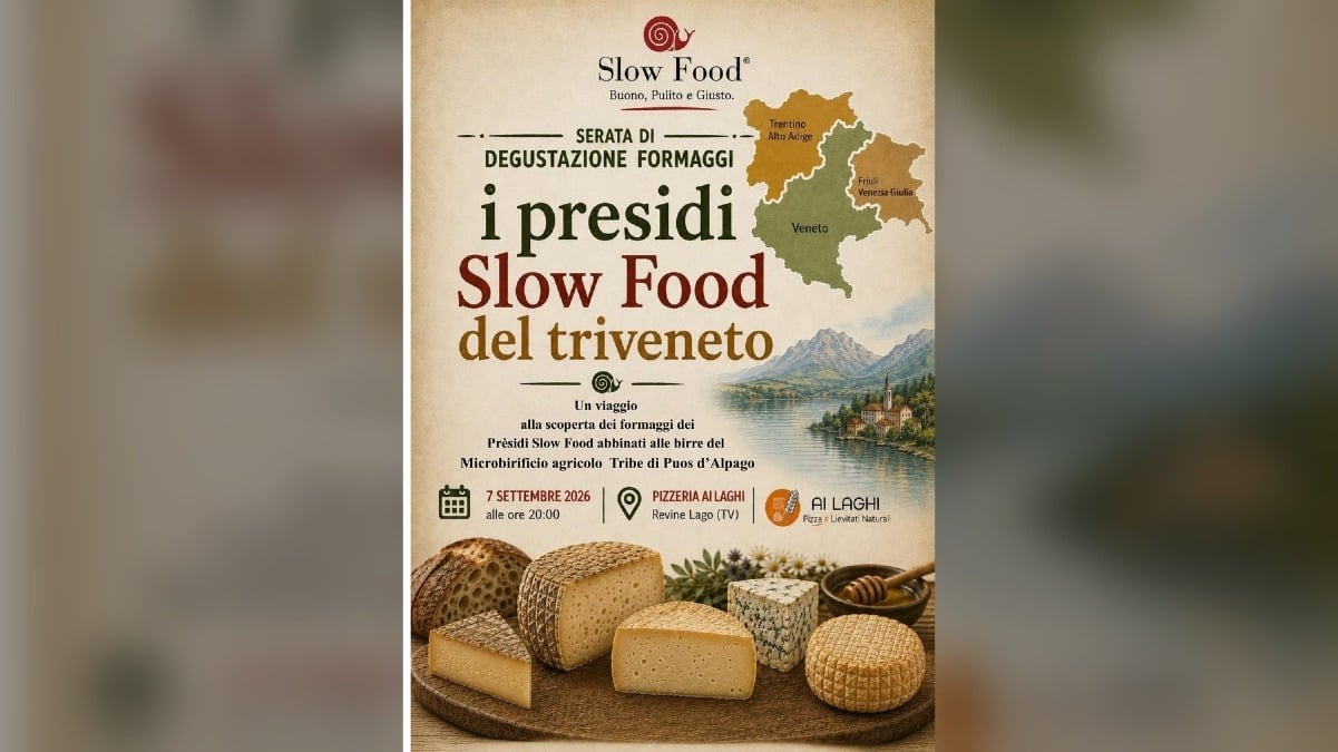 Revine Lago, una cena-degustazione tra formaggi Slow Food del Triveneto e birre artigianali - 