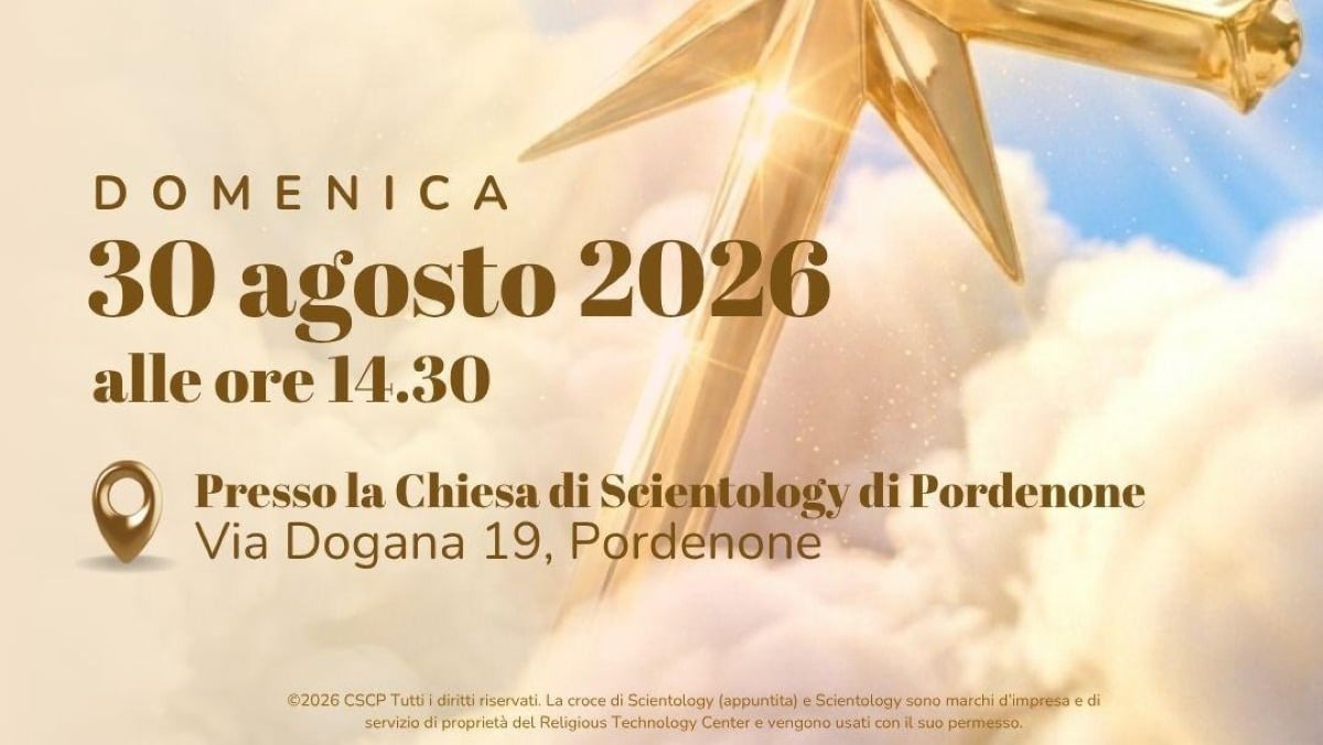 Pordenone, incontro aperto nella sede di Scientology: domenica la funzione con focus su “Concedere beingness” - 
