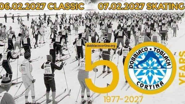 Dobbiaco-Cortina compie 50 anni: gare il 6 e 7 febbraio 2027, fino al 31 agosto quote ridotte