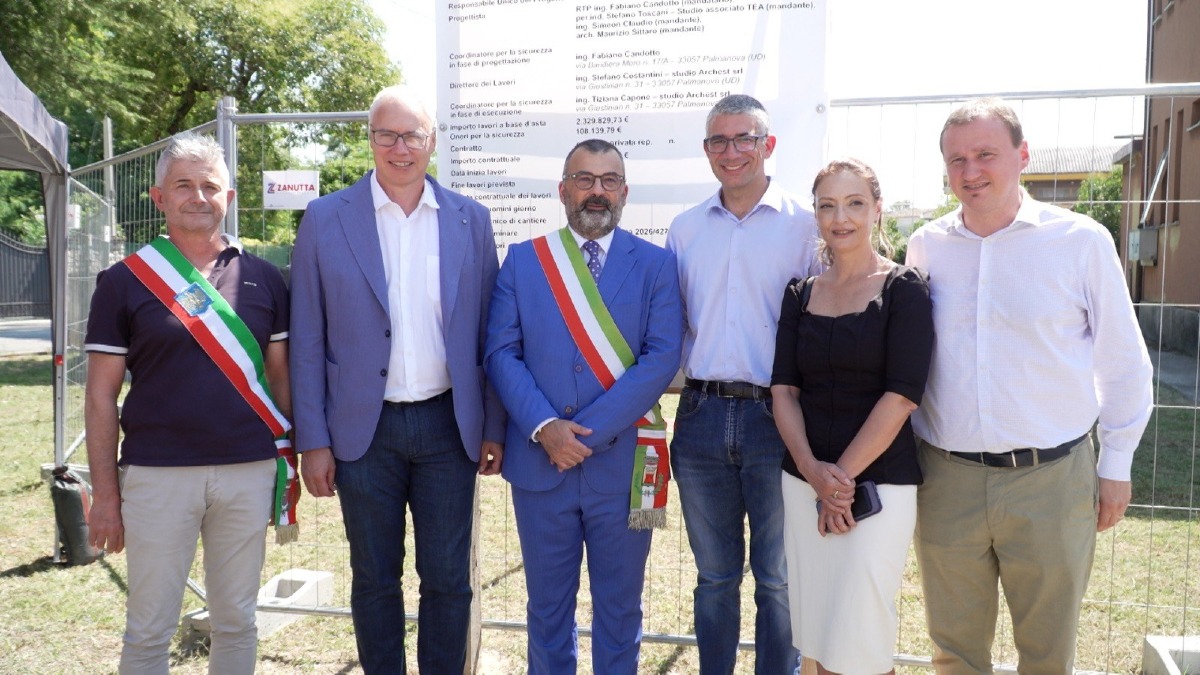 Porpetto, partiti i lavori per la nuova caserma dei Carabinieri a Castello