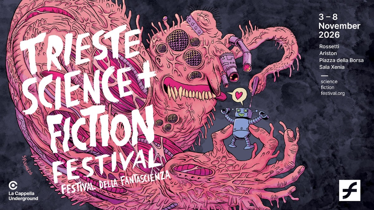 Trieste Science+Fiction Festival 2026, il poster della 26ª edizione è firmato da Spugna
