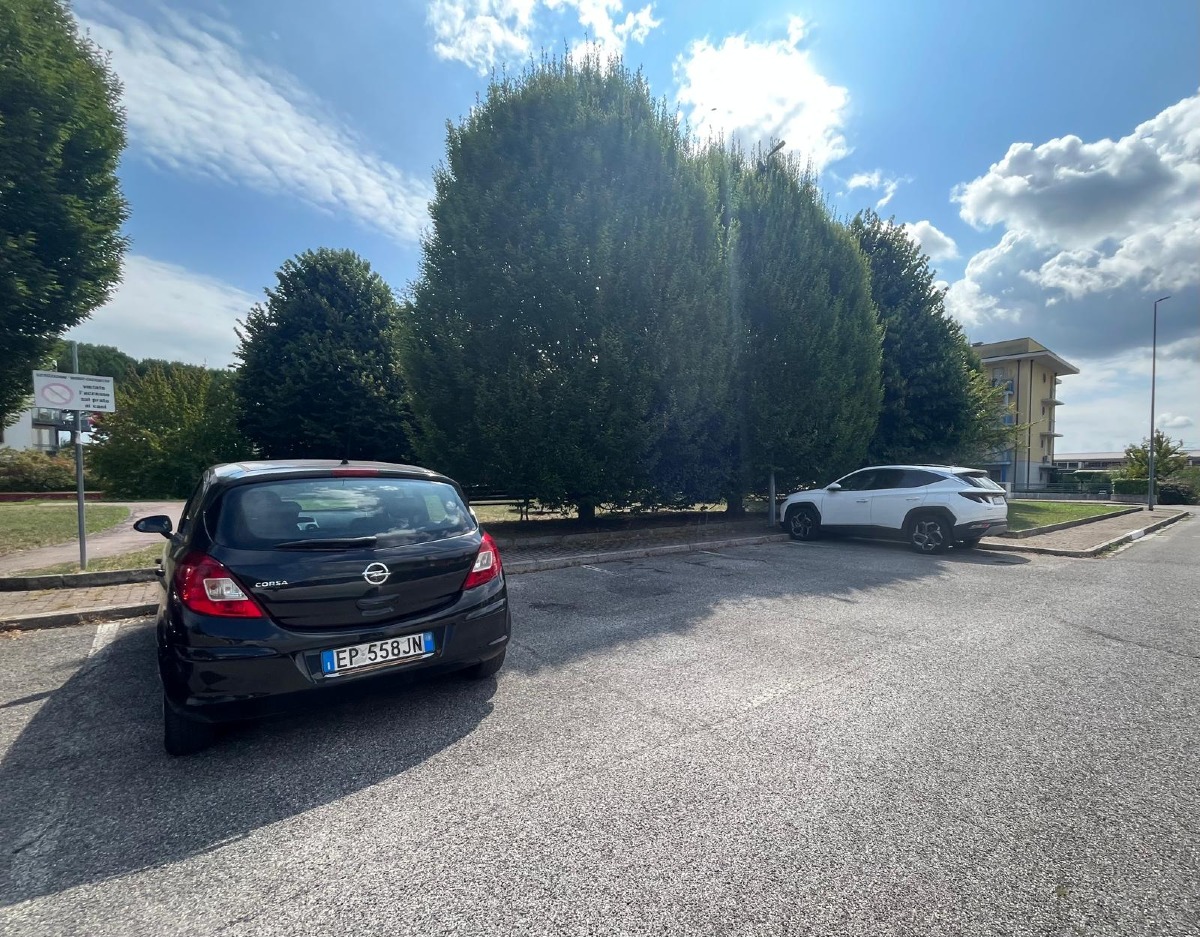 La zona prima dell'arrivo del centro
