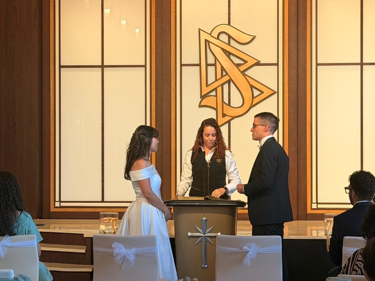 Stefania e Damiano si sposano a Padova con il rito religioso di Scientology