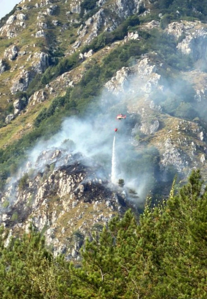 Incendio M.te Forchiadice, Moggio Udinese
