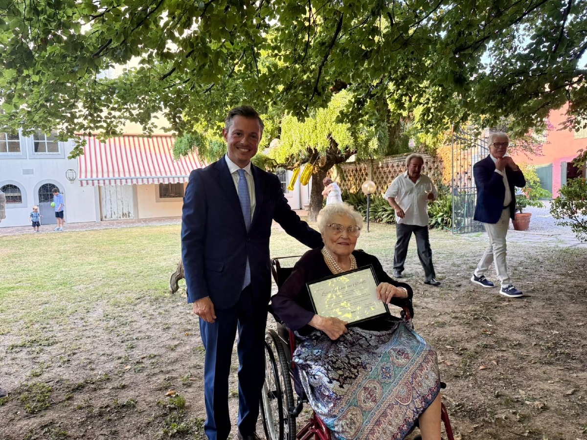 Udine, Luisa Giavedoni Stroili festeggia 100 anni: gli auguri della città