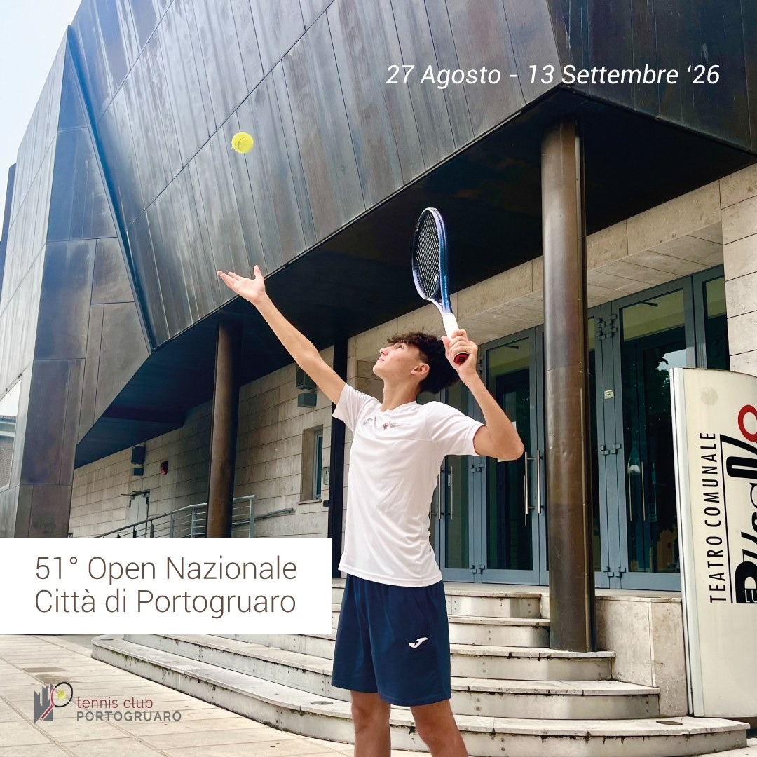Portogruaro, dal 27 agosto al 13 settembre torna il 51° Open nazionale di tennis
