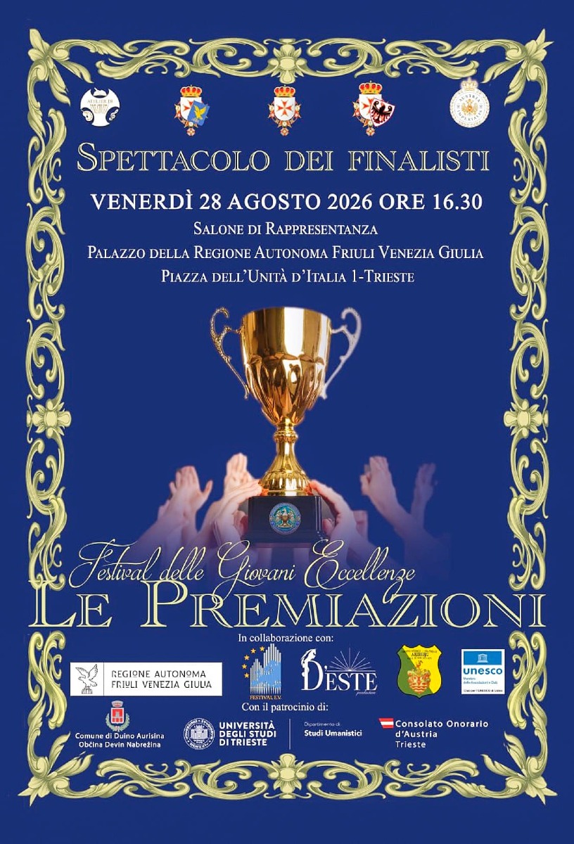 Locandina: Trieste premia le giovani eccellenze da tutto il mondo: i nomi del Festival del 28