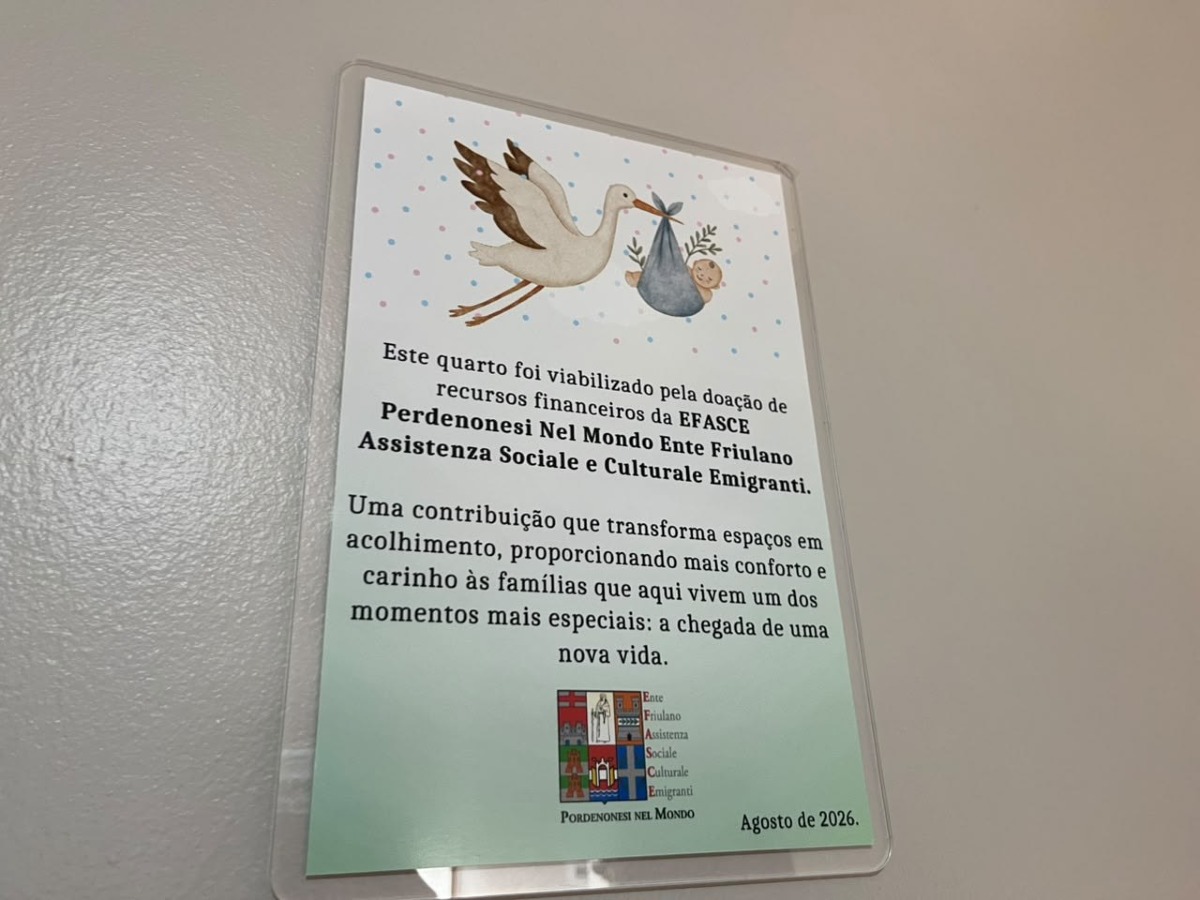 Pordenone, fondi EFASCE per l’ospedale di Veranópolis: nuova stanza maternità in Brasile