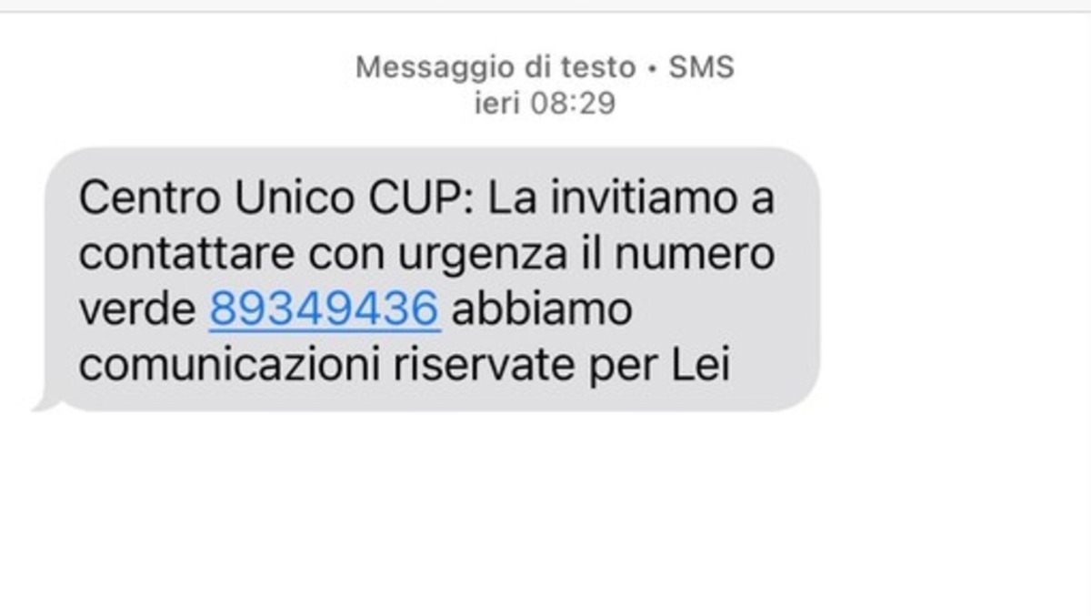 «Comunicazione urgente dal CUP»: il messaggio che può svuotare il conto - 
