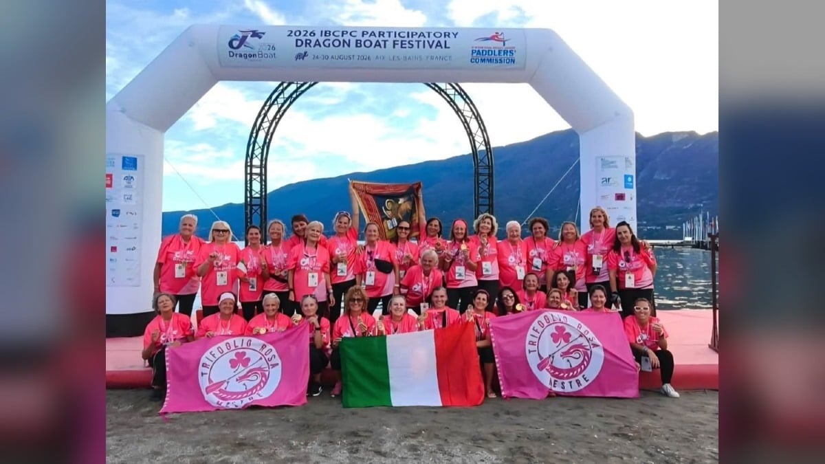 Mestre sul podio mondiale del dragon boat: il Trifoglio Rosa firma un argento da record in Francia - 