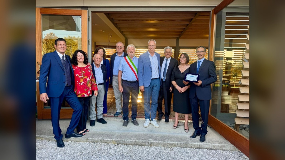 San Giorgio di Nogaro, 60 anni per la falegnameria Poggianella: targa a Gaetano - 
