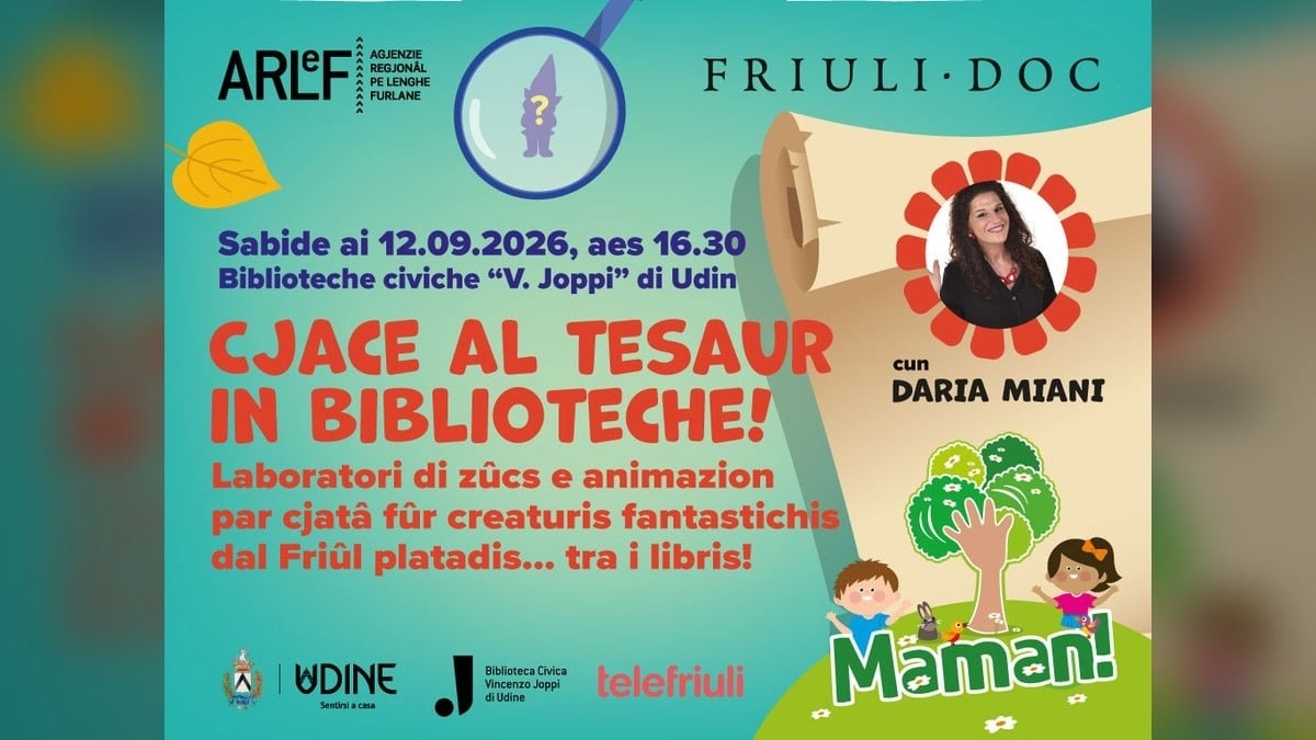 Friuli Doc guarda ai più piccoli: alla Joppi una caccia tra miti friulani e scaffali - 